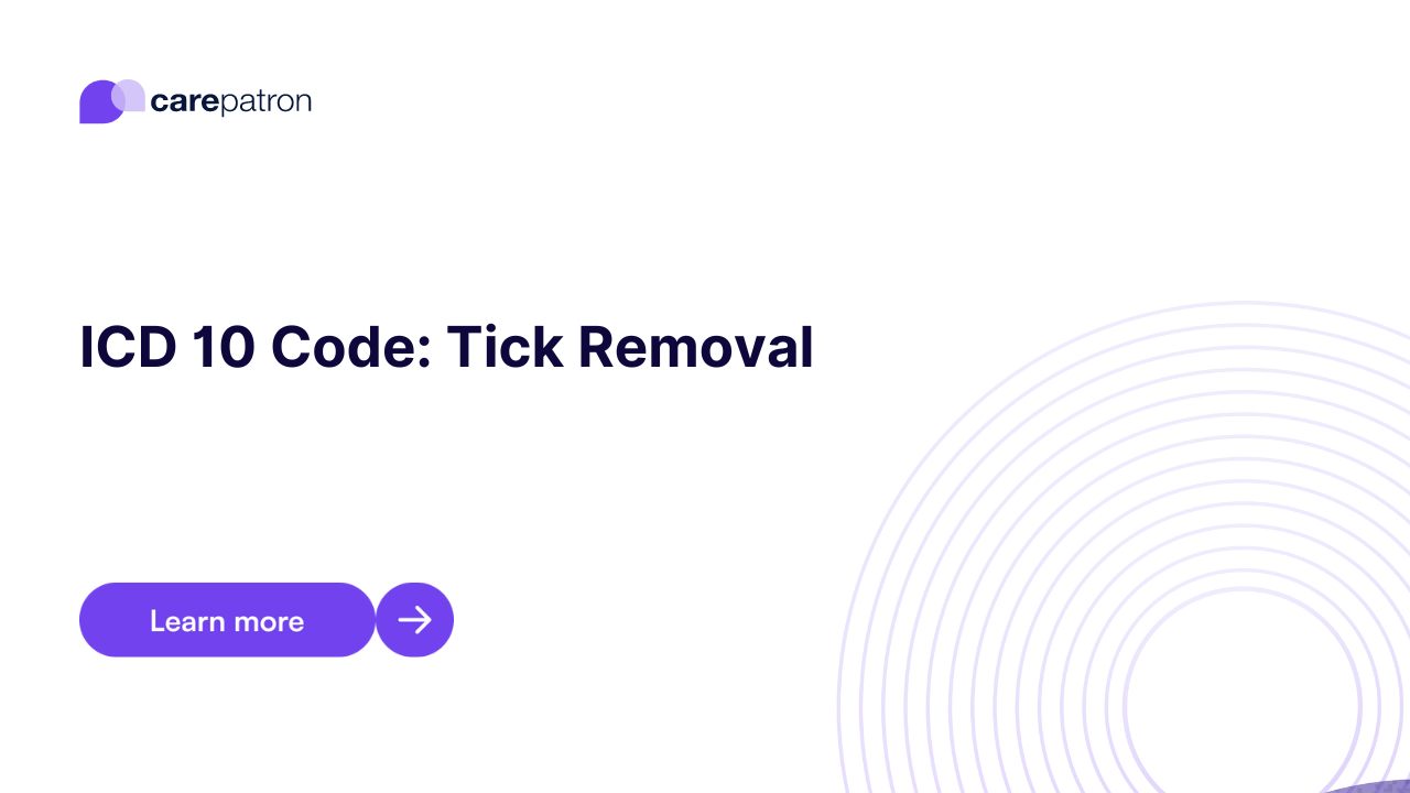 Tick Removal ICD10CM Codes 2023